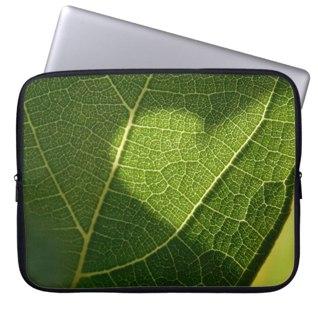 Sunlight Heart Leaf Electronic Bag Laptop Sleeve (Voorkant)