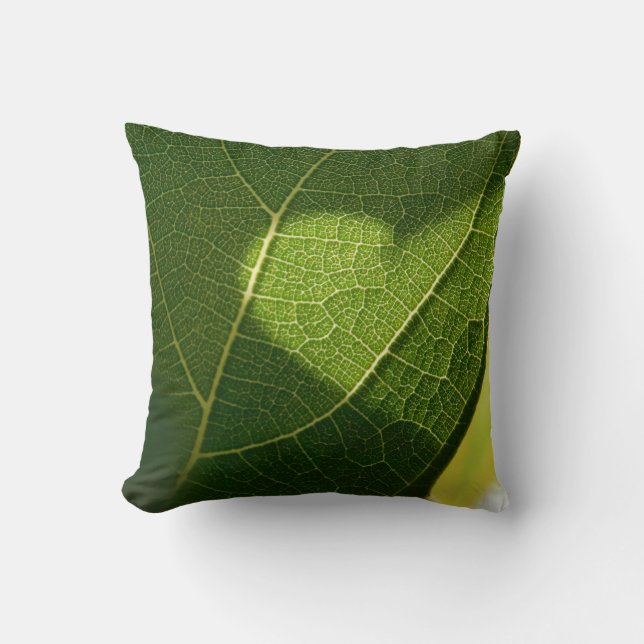 Sunlight Heart Leaf Pillow Kussen (Voorkant)