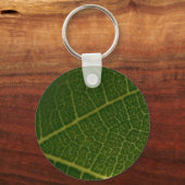 Sunlight Heart on Leaf Keychain (Achterkant)