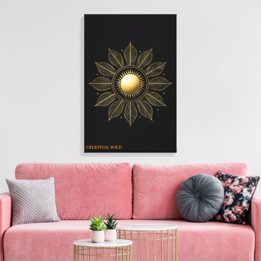 Sunlight Heritage Laurel Fijn Kunst Canvas Afdruk (Insitu (Woonkamer))
