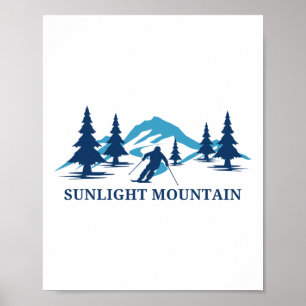 Sunlight Mountain Colorado Skigebied Bergen  Poster