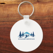 Sunlight Mountain Colorado Skigebied Bergen Sleutelhanger (Voorkant)