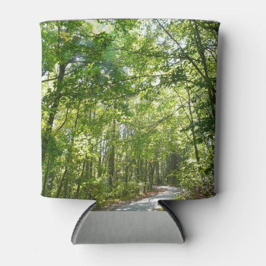 Sunlight on Wooded Path in Centennial Park Blikjeskoeler (Voorkant)