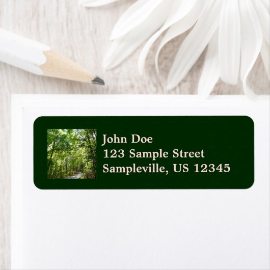 Sunlight on Wooded Path in Centennial Park Etiket (Insitu)