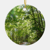 Sunlight on Wooded Path in Centennial Park Keramisch Ornament (Voorkant)