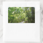 Sunlight on Wooded Path in Centennial Park Rechthoekige Sticker (Tas)