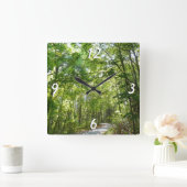 Sunlight on Wooded Path in Centennial Park Vierkante Klok (Huis)