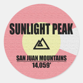 Sunlight Peak Ronde Sticker