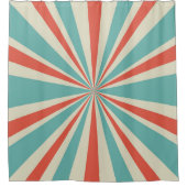 Sunlight retro horizontal background. Pale red and Douchegordijn (Voorkant)