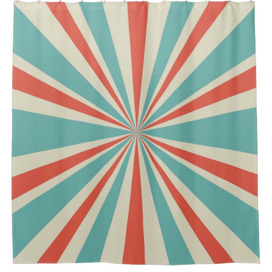 Sunlight retro horizontal background. Pale red and Douchegordijn (Voorkant)