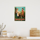 SUNLIGHT SEIFE Swiss Laundant Detergent Soap Adver Poster (Keuken)