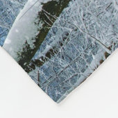 Sunlight Snow Winter Forest Name Fleece Blanket Deken (Hoek)