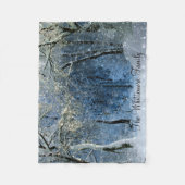 Sunlight Snow Winter Forest Name Fleece Blanket Deken (Voorkant)