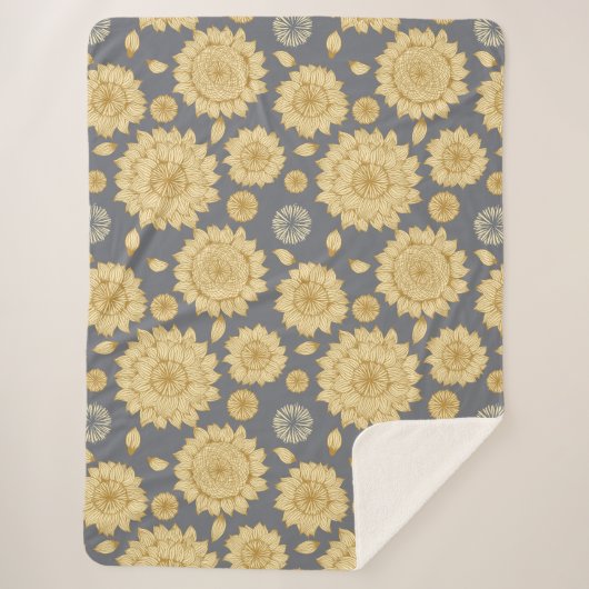 Sunlight Stillness II Aangepaste achtergrond Sherpa Deken (Voorkant)