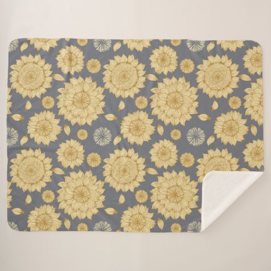 Sunlight Stillness II Aangepaste achtergrond Sherpa Deken (Voorkant (horizontaal))