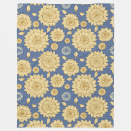 Sunlight Stillness II in Country Blue Fleece Deken