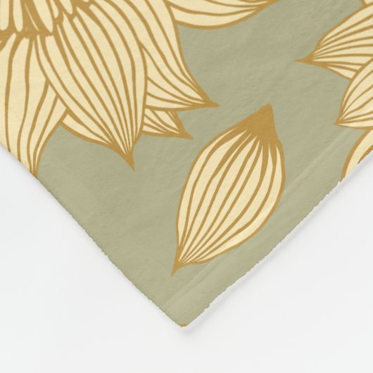 Sunlight Stillness II in gedempte olijf Fleece Deken (Hoek)