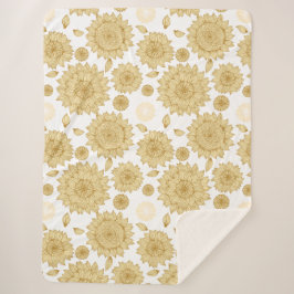 Sunlight Stillness II in het wit Sherpa Deken