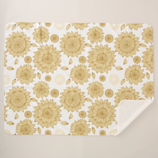 Sunlight Stillness II in het wit Sherpa Deken (Voorkant (horizontaal))