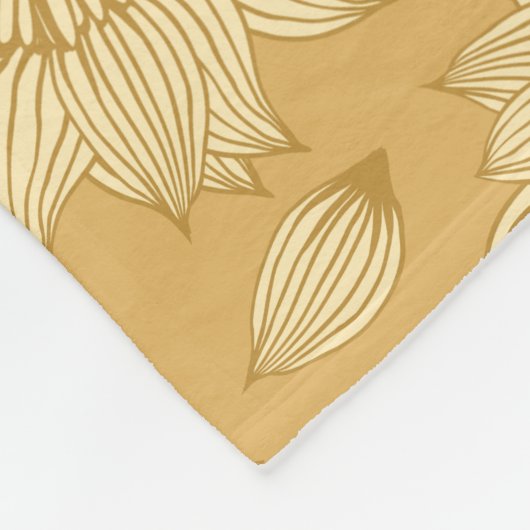 Sunlight Stillness II in warme Amber Fleece Deken (Hoek)