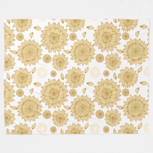 Sunlight Stillness II in witte fleece deken (Voorkant (Horizontaal))