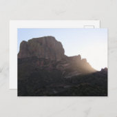 Sunlight Streaming over Casa Grande, BBNP, Texas Briefkaart (Voorkant / Achterkant)