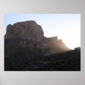 Sunlight Streaming over Casa Grande, BBNP, Texas Poster (Voorkant)