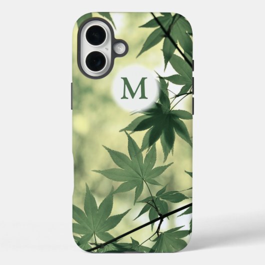 Sunlight Through Maple Leaves Monogram Case-Mate iPhone Case (Achterkant)