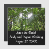 Sunlight Through Rainforest Canopy Save the Date (Voorkant / Achterkant)