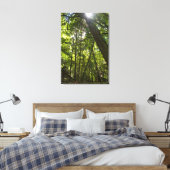 Sunlight Through the Forest Canopy Canvas Afdruk (Insitu (Slaapkamer))