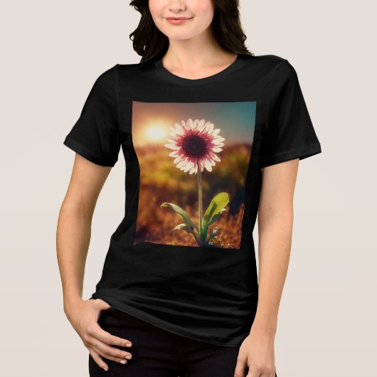 Sunlit Bloom: De evolutie van een droom Tri-Blend Shirt (Voorkant)