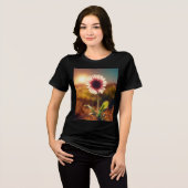 Sunlit Bloom: De evolutie van een droom Tri-Blend Shirt (Voorkant volledig)