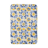 💙💛 Sunlit Blooms Azulejos Badmat (Voorkant Verticaal)