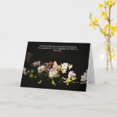 Sunlit Butterfly on Blossom Scripts Kaart (Gele Bloem)