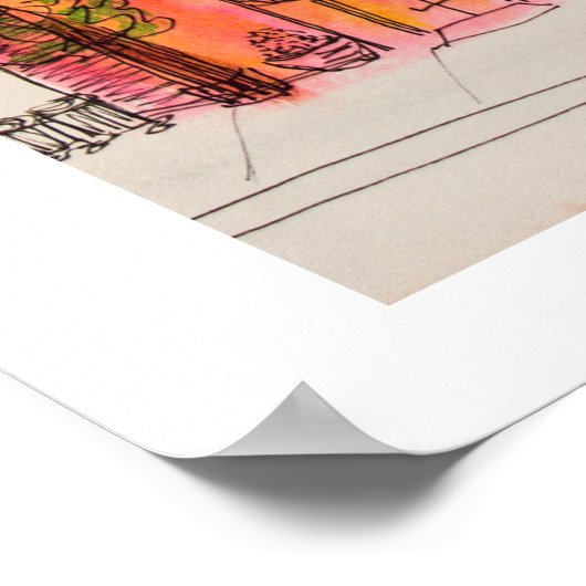 Sunlit City Poster (Hoek)