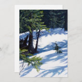 Sunlit Colorado Mountain Snow Scene Feestdagenkaart (Voorkant / Achterkant)