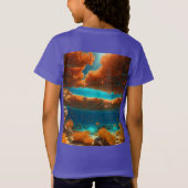 Sunlit Coral Dreams – Ocean Glow 3D T-shirt (Achterkant)