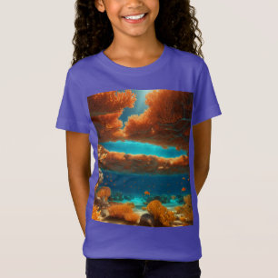 Sunlit Coral Dreams – Ocean Glow 3D T-shirt