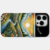 Sunlit Creek door wilde bloemen Case-Mate iPhone Case (Achterkant (horizontaal))