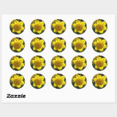 Sunlit Daffodil Ronde Sticker (Vel)