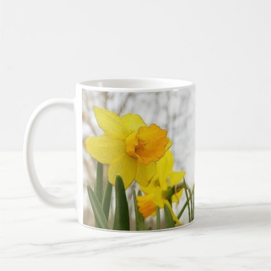 Sunlit Daffodils Koffiemok (Links)