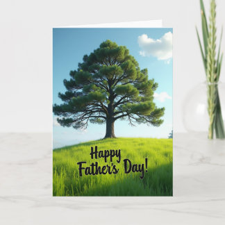 Sunlit Fathers Day Scene Card Kaart