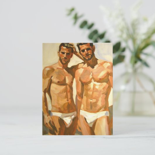 Sunlit Figures: Bold Study in Sensation Briefkaart (Staand voorkant)