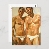 Sunlit Figures: Bold Study in Sensation Briefkaart (Voorkant / Achterkant)