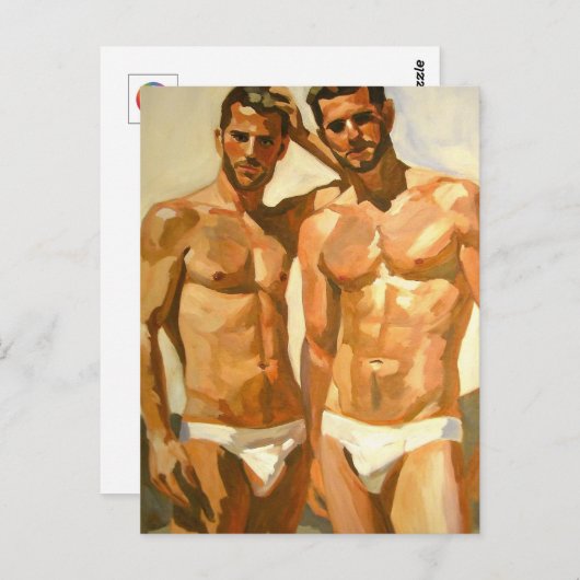 Sunlit Figures: Bold Study in Sensation Briefkaart (Voorkant / Achterkant)