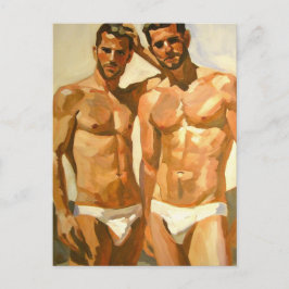 Sunlit Figures: Bold Study in Sensation Briefkaart