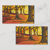 Sunlit Forest Set Visitekaartje (Voorkant / Achterkant)