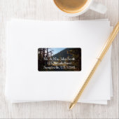 Sunlit Frosted Pine Trees at Dream Lake Etiket (Insitu)