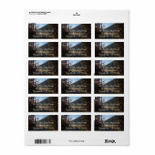 Sunlit Frosted Pine Trees at Dream Lake Etiket (Full Sheet)