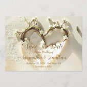 Sunlit Garden Heart Cotton Rag Wedding Motif (Voorkant)